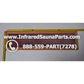 WOOD HEATER COVERS - HEMLOCK WOOD STYLE 3 HEATER COVER IN RED 2