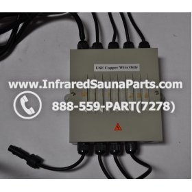 COMPLETE CONTROL POWER BOX 110V / 120V - COMPLETE CONTROL POWER BOX 110V / 120V DELUXE INFRARED SAUNA WITH 8 HEATER PLUGS v2 1