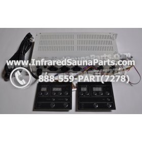 COMPLETE CONTROL POWER BOX WITH CONTROL PANEL - COMPLETE CONTROL POWER BOX HYDRA  INFRARED SAUNA STYLE 4 WITH TWO CONTROL PANELS 2