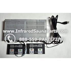 COMPLETE CONTROL POWER BOX WITH CONTROL PANEL - COMPLETE CONTROL POWER BOX HEALTHLAND INFRARED SAUNA STYLE 2 WITH TWO CONTROL PANELS 1