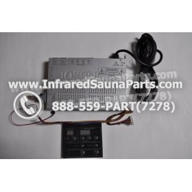 COMPLETE CONTROL POWER BOX WITH CONTROL PANEL - COMPLETE CONTROL POWER BOX LONGEVITY INFRARED SAUNA STYLE 3 WITH ONE CONTROL PANEL 1