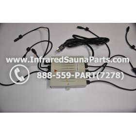 COMPLETE CONTROL POWER BOX 110V / 120V - COMPLETE CONTROL POWER BOX 110V / 120V FED INTL.INFRARED SAUNA WITH 8 HEATER PLUGS v1 9