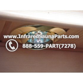 COMPLETE LIGHT ASSEMBLY 220V / 240V - COMPLETE LIGHT ASSEMBLY IN GOLD FINISH WITH BULB 220V / 240V 2