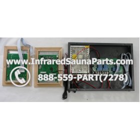 COMPLETE CONTROL POWER BOX WITH CONTROL PANEL - COMPLETE CONTROL POWER BOX HECHT INFRARED SAUNA WITH USB MP3 FM PLAYER TWO CONTROL PANEL 220V / 240V 2