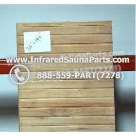 WOOD BENCHS + HEATERS - HEMLOCK WOOD BENCH ( 36" x 19.6" ) 2