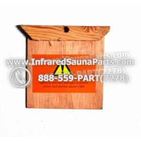 WOOD VENTS - HEMLOCK WOOD SLIDING DOOR COVER STYLE 3 4