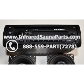 COMPLETE STEREO + SPEAKERS + COVERS - COMPLETE STEREO SYSTEM YKAMFG A-6150M WITH 2 SPEAKERS 4
