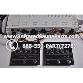 COMPLETE CONTROL POWER BOX WITH CONTROL PANEL - COMPLETE CONTROL POWER BOX KEYSBACKYARD INFRARED SAUNA STYLE 4 WITH TWO CONTROL PANELS 3