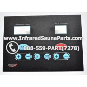 FACE PLATES - FACEPLATE FOR CIRCUIT BOARD SAUNAS TODAY INFRARED SAUNA C15 9012 1