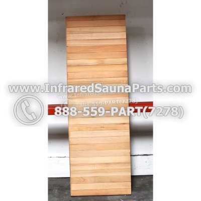 WOOD BENCHS + HEATERS - HEMLOCK WOOD BENCH ( 56.8" x 19" ) 1