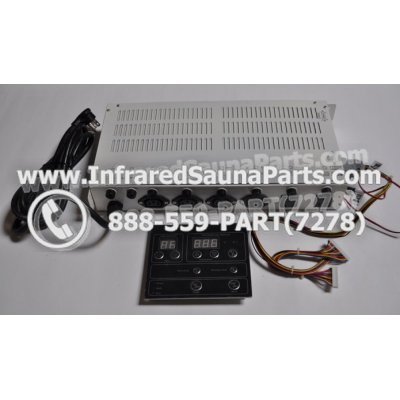 COMPLETE CONTROL POWER BOX WITH CONTROL PANEL - COMPLETE CONTROL POWER BOX WASAUNA INFRARED SAUNA STYLE 4 WITH ONE CONTROL PANEL 1