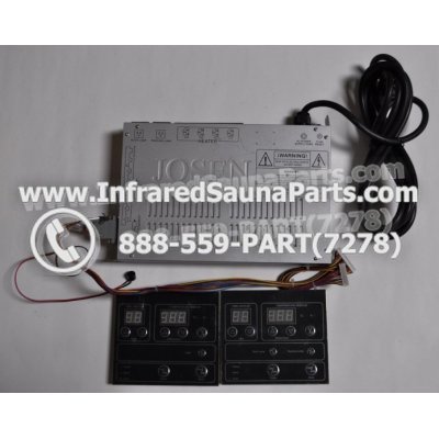 COMPLETE CONTROL POWER BOX WITH CONTROL PANEL - COMPLETE CONTROL POWER BOX GAIA INFRARED SAUNA STYLE 3 WITH TWO CONTROL PANELS 1